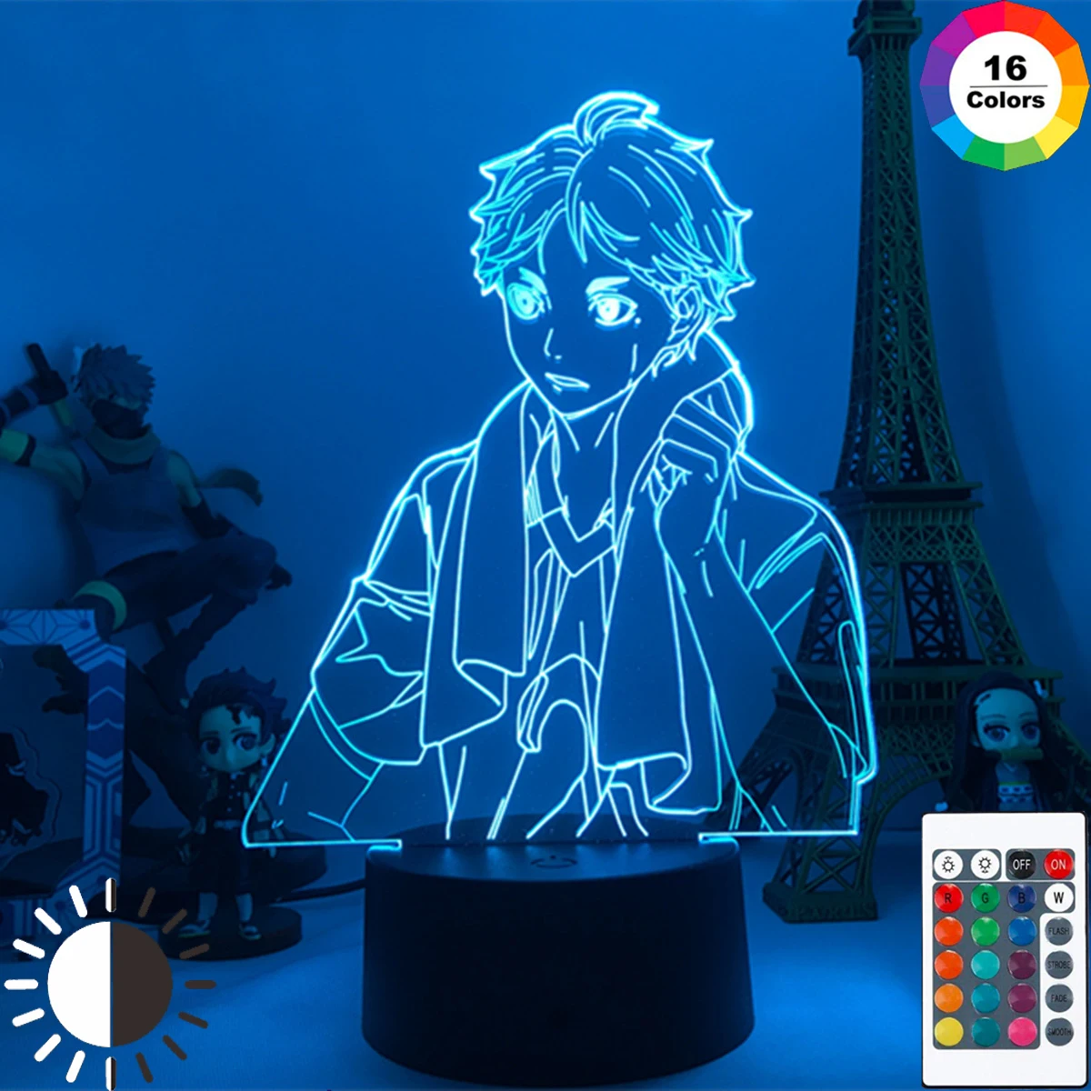 

3D LED Night Light Cool Manga Gifts Sugawara Koushi Figure for Bedroom Decor Nightlight Kids Child Birthday USB Anime Haikyuu