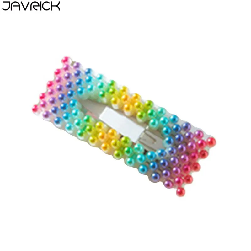 Заколка для волос с искусственным жемчугом женщин и девочек в свежем Стиле