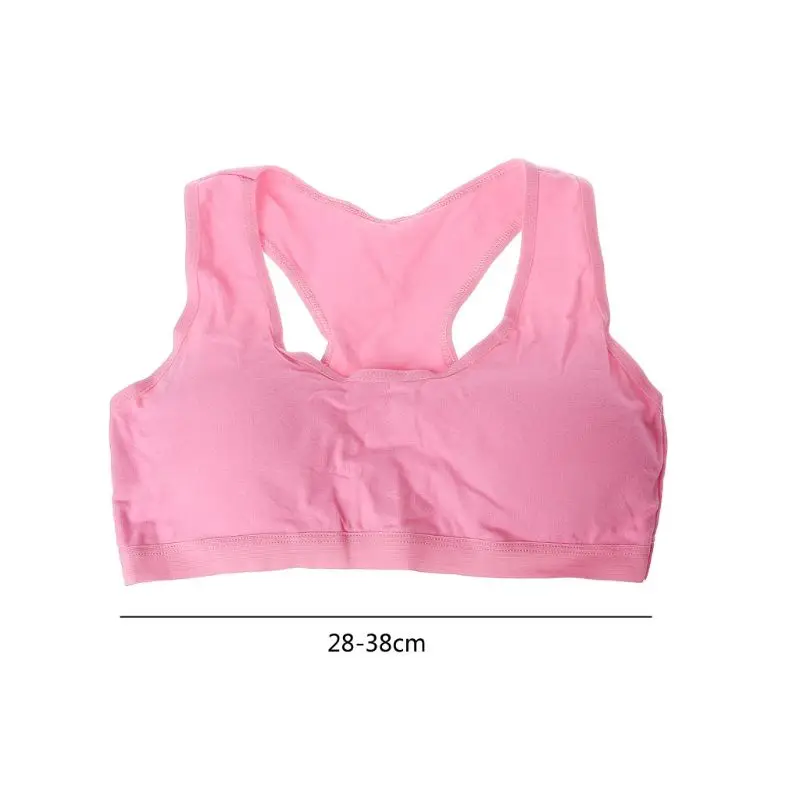 

N7ME 3pcs/Lot Cotton Young Girls Kid Underwear For Sport Wireless Small Training Puberty Bras