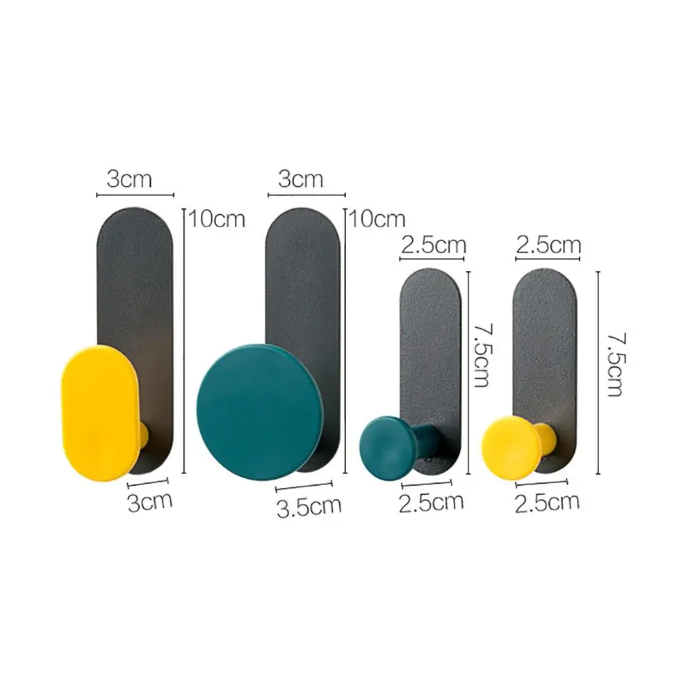 4 шт./компл. карбоновые стальные вешалки держатель для ключей настенный крючок