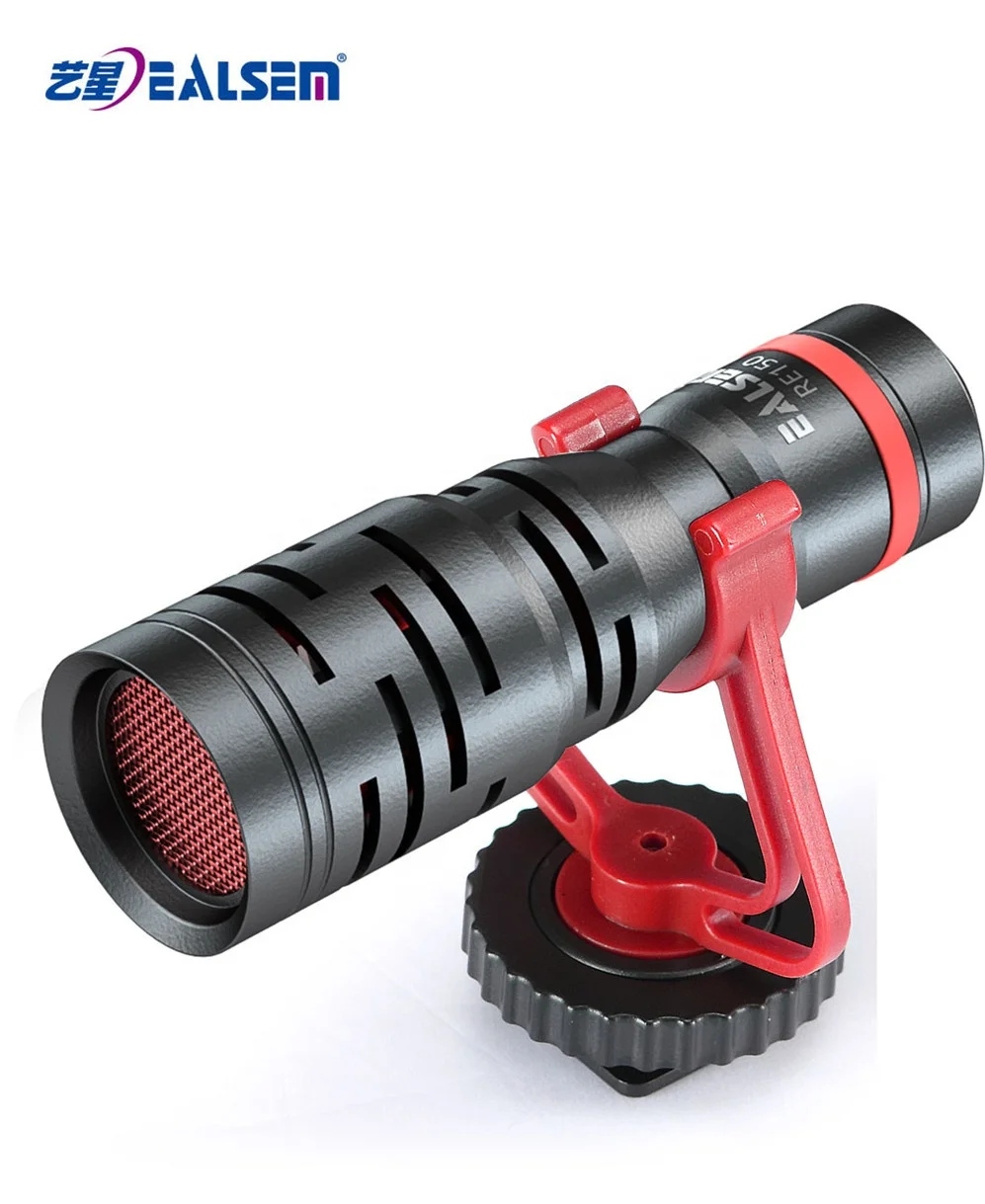 Портативный микрофон из алюминиевого сплава кардиоидный видеомикрофон для