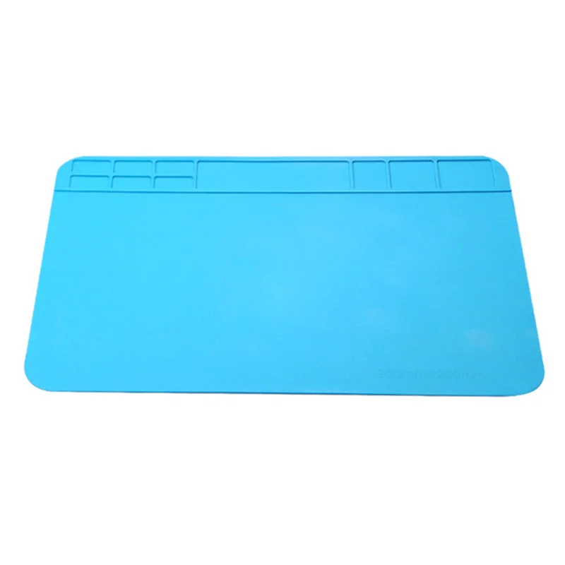 

300*200mm Heat Insulation Pad Silicon Soldering Mat Heat-Resistant Work Pad Desk Protection Solder Rework Repair Tool Station Pa