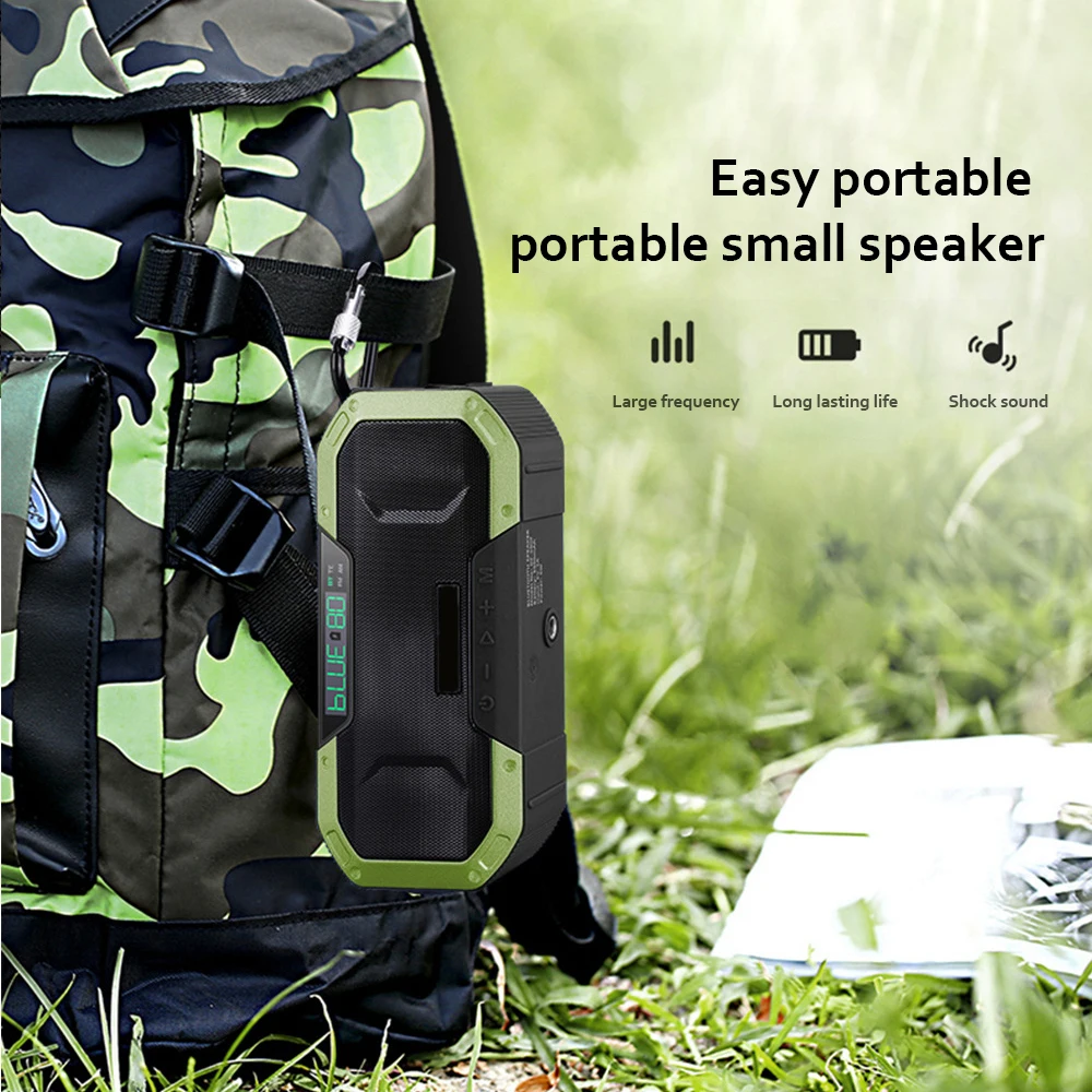 

Multifunctional Portable Bluetooth Speaker Hand Crank Solar Radio NOAA/AM/FM Radios LED Flashlight 5000mAH Hand Crank Power 2021