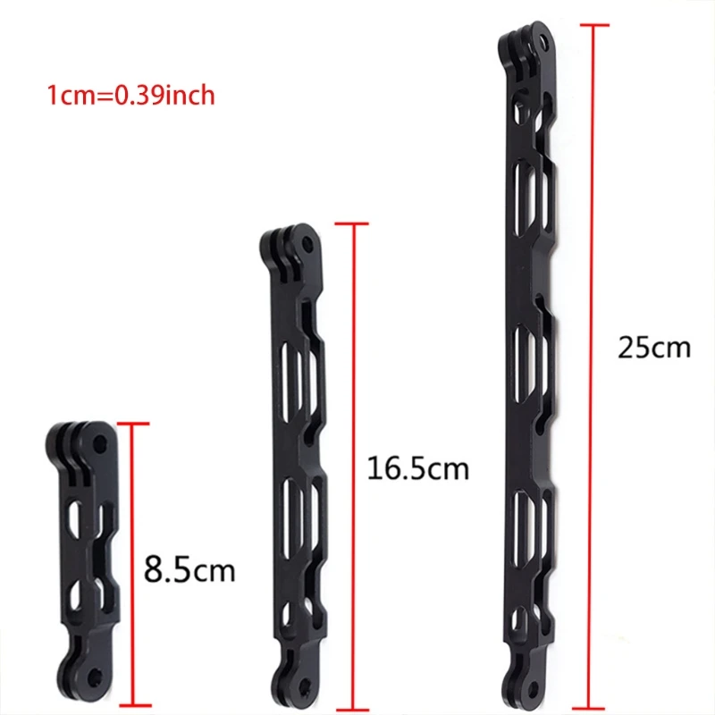 Aluminium Extension Rod Arm Lengthened Selfie Bracket With1/4 inch Tripod Adapter Set For insta 360 One R X Go pro Max