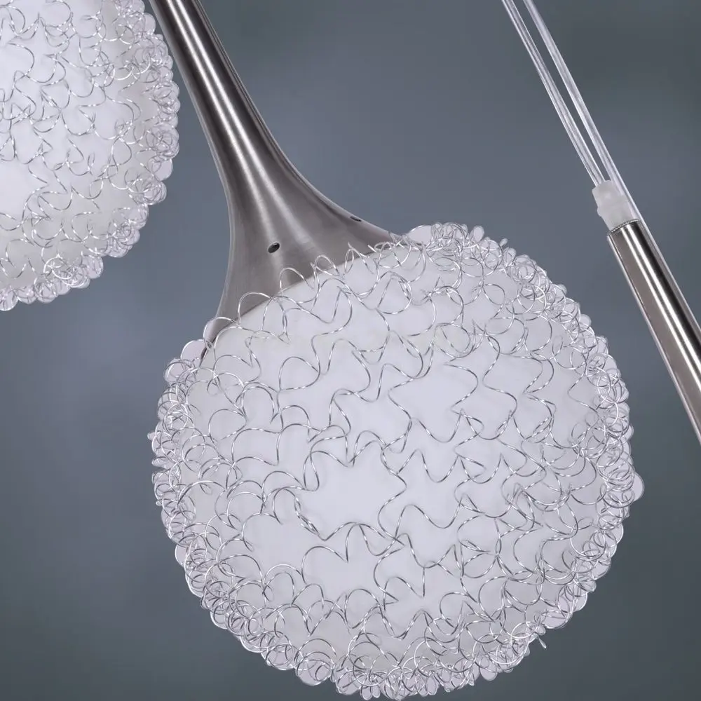 Современный подвесной светильник в виде глобуса из белого стекла большая