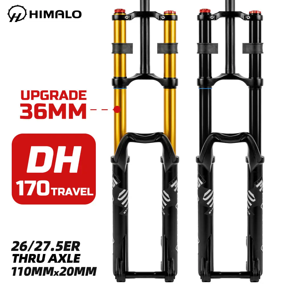 Вилка подвеска MTB DH сквозная ось 110*20 мм ширина 110 Двойная корона 3 0 | Спорт и
