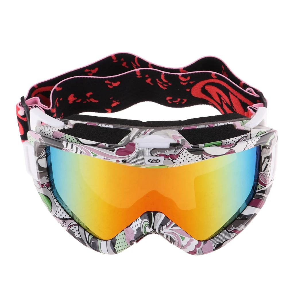 Лыжные очки зимние солнцезащитные с защитой от тумана и УФ лучей для катания на