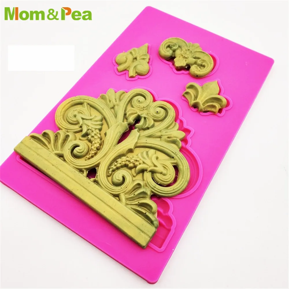 Силиконовая форма для украшения торта Mom & Pea GX277 3D в виде помадки пищевая