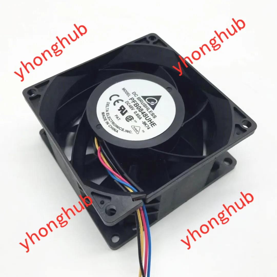 Вентилятор охлаждения сервера Delta Electronics PFB0848UHE 9K74, 48 в пост. Тока, 0,65 А, 80x80x38 мм