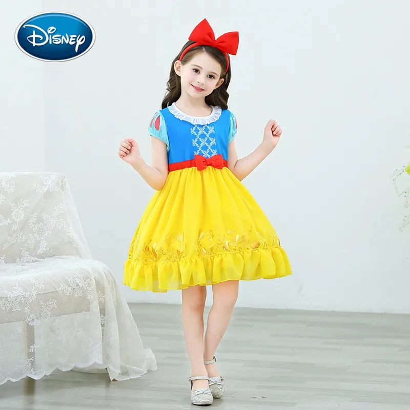 Disney на хеллоуин для девочек Летнее платье Белая юбка Детский костюм костюмы