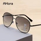 Солнцезащитные очки Ahora для мужчин и женщин, классические металлические прогрессивные Мультифокальные очки для чтения с серой линзой UV400