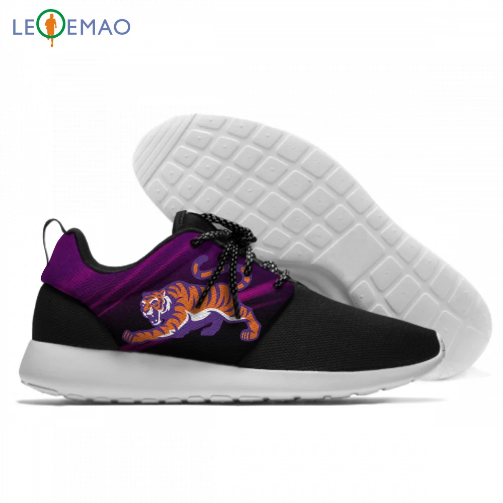 

Personality Running Shoes Clemson Hot Printing Tigers Unisex Lightweight Walking Lace-Up Gym Casual Sneaker