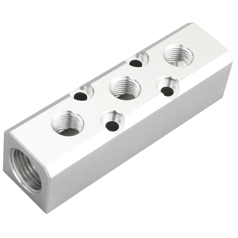 Алюминиевый сплиттер 1/2 дюйма pt резьбовой порт 2 3 4 5 6 7 8 9 10 каналов 1/4