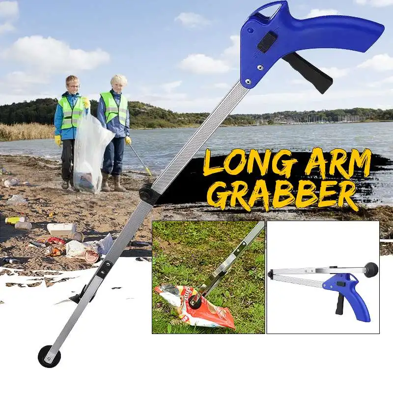 

80 см складной наполнитель, захват, захват, удлинитель, захват, складной инструмент для сбора мусора, захваты