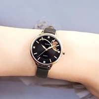 2021 new watch women wwoor top brand luxury diamond women black leather watches ladies fashion sport clock gift relogio feminino