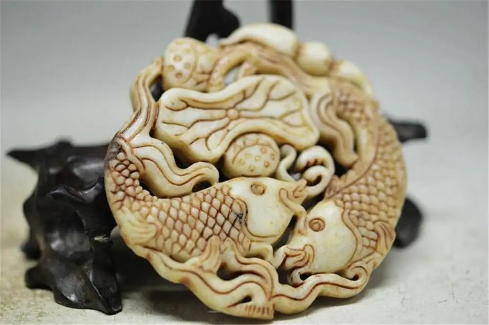 Медная статуэтка коллекция китайских натуральных нефритов ручная работа