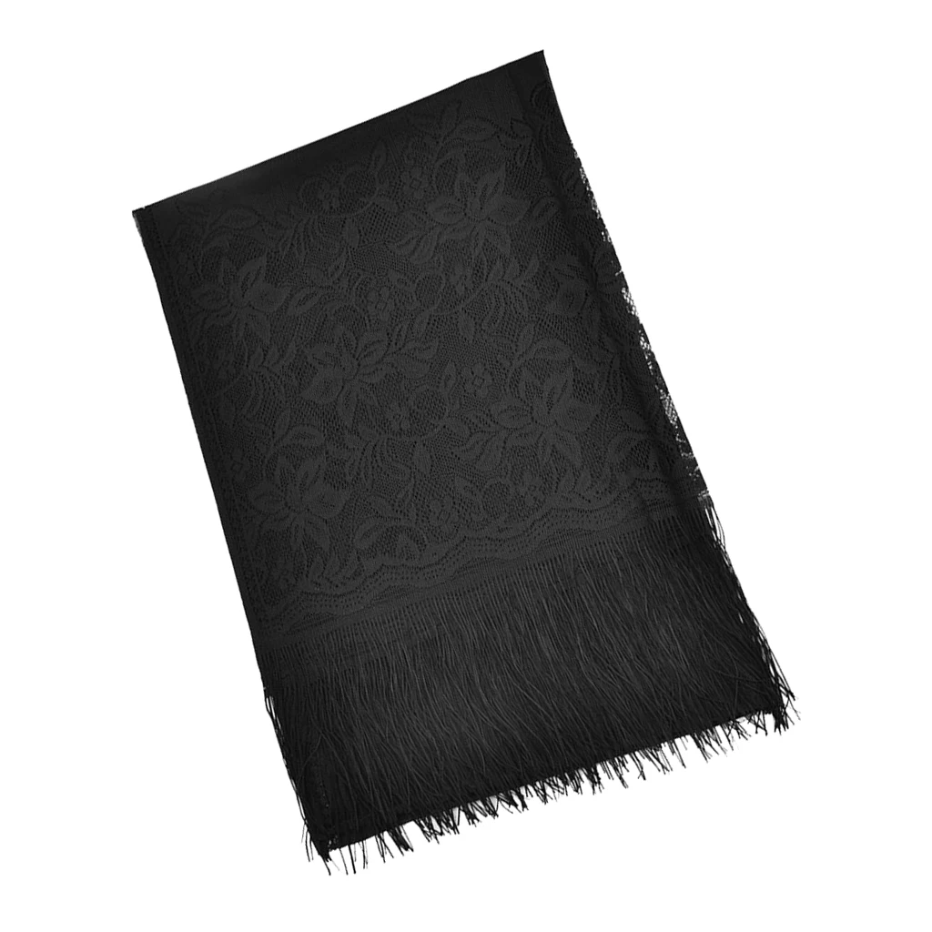 Женская кружевная шаль с цветочным принтом накидка для вечернего платья