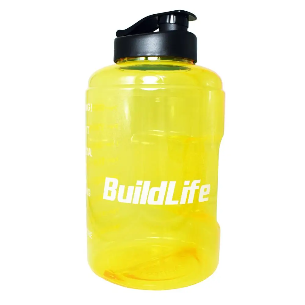 Yellow Buildlife 3.8L с широким горлышком 1 галлон бутылка для питьевой воды BPA бесплатно обучение большой емкости чайник для наружного кемпинга чайник кружка - Цвет: Yellow