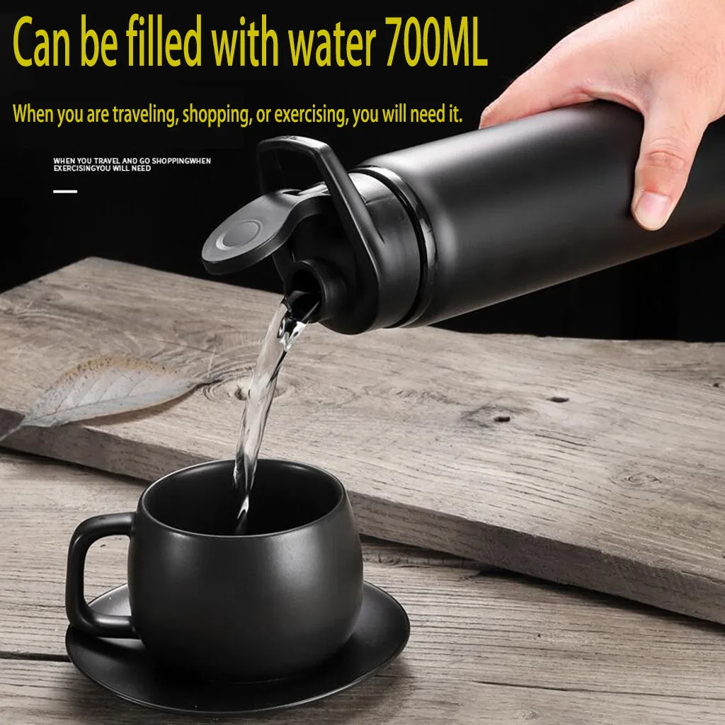 Бутылка для воды из нержавеющей стали портативный прямой дорожный чайник питья