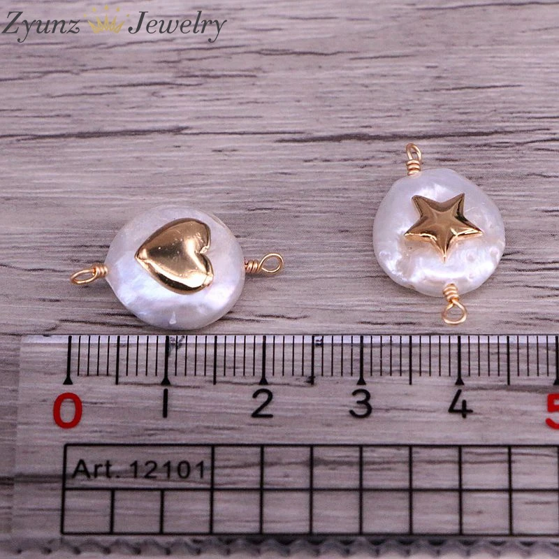 10 шт. браслет из натурального пресноводного жемчуга с кубическим цирконием в