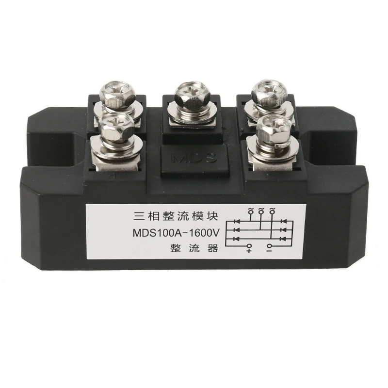 

A0KF MDS100A 3-Phase Diode Bridge Rectifier 100A Amp 1600V Bridge Rectifier Module