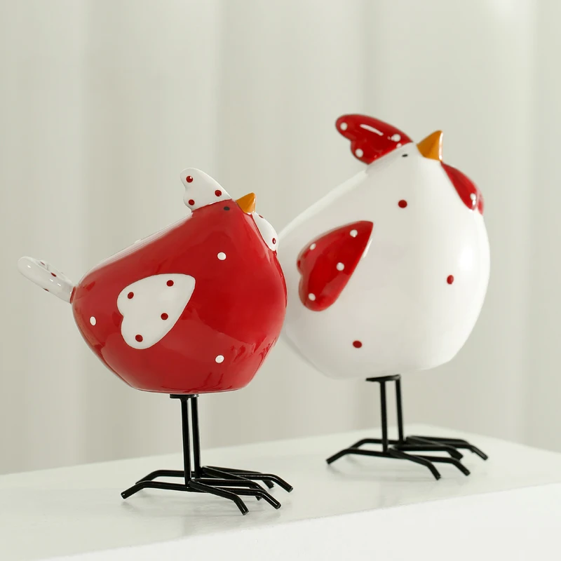 Креативный декоративный керамический петух украшение для дома керамические