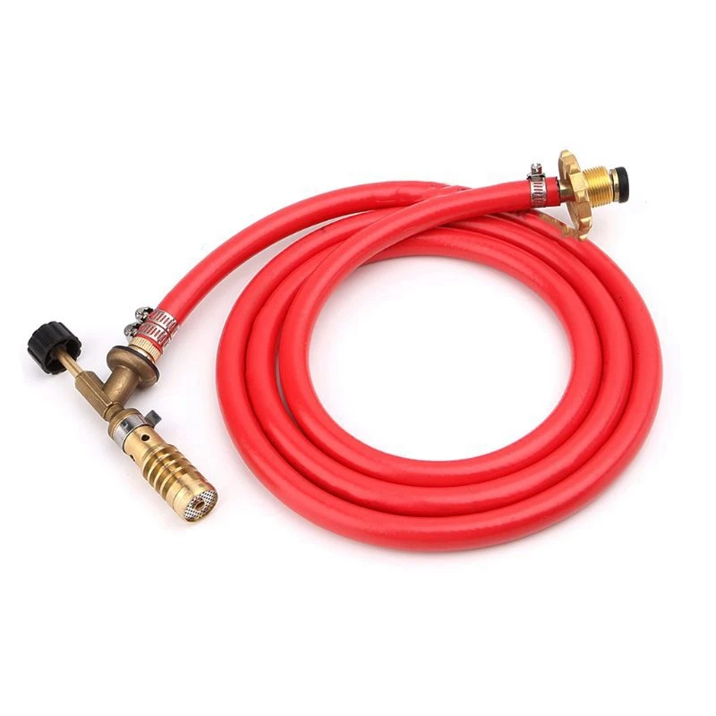 Газовый самозажигающийся турбо фонарь со шлангом пропановая сварка для