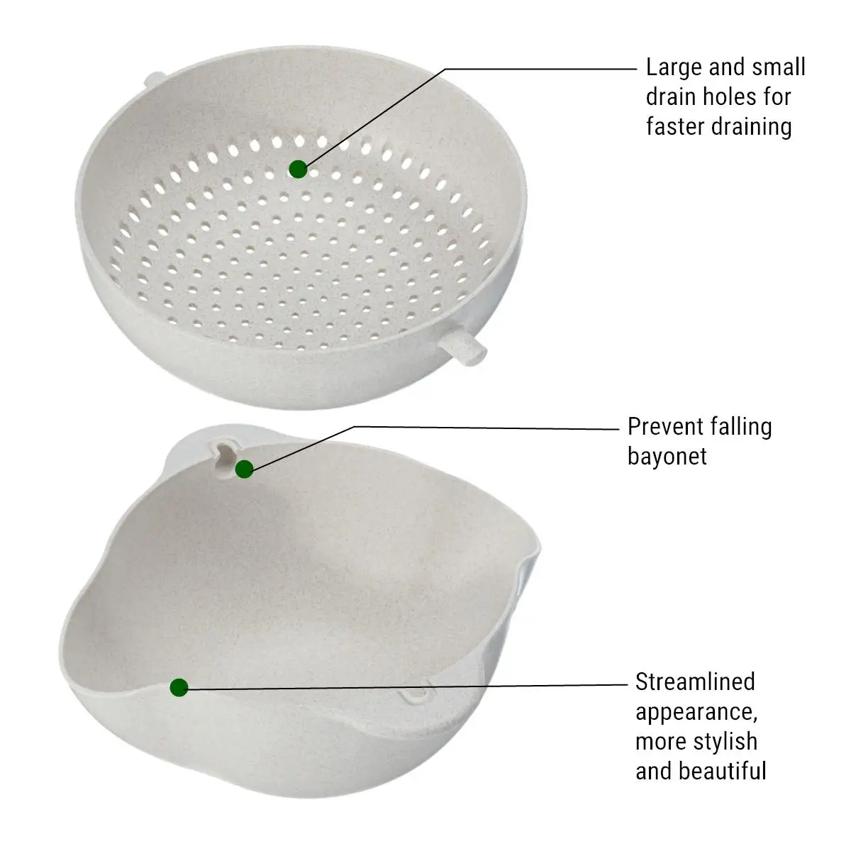 2 размера корзина для мытья риса сетчатый фильтр органайзер двойная сливная