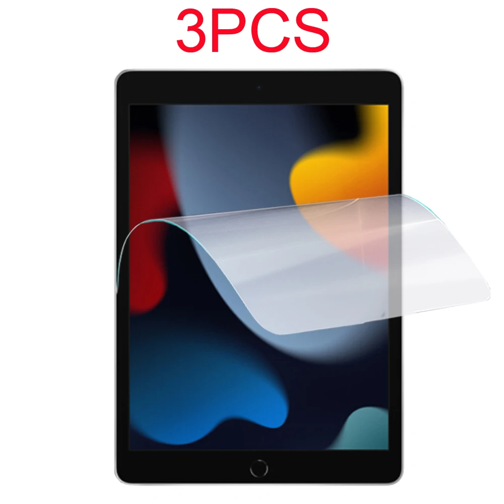 3PCS Soft PET Film For iPad 9 2021 10.2 7TH 8TH 9TH generation Pro 11 Screen Protector Air 4 3 2 Pro 12.9 10.5 Mini 6 5