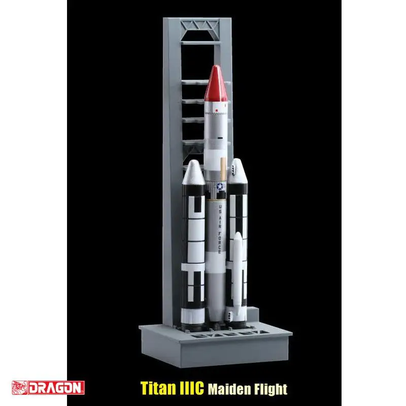 Dragon TITAN III ракеты 3 в 1 набор W/пусковая площадка 1/400 Готовая модель ограниченная| |