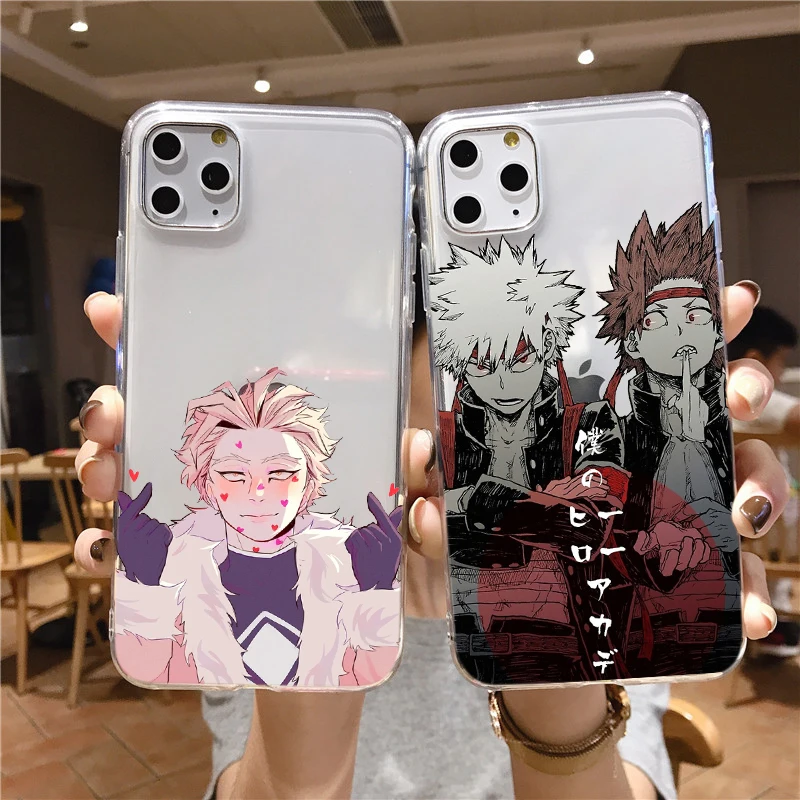 Чехол с аниме Моя геройская Академия deku bakugou Boku no Hero Академия для iphone 11 12 13 14 Pro Mini 8 7 6 Plus XS MAX XR Fundas Coque