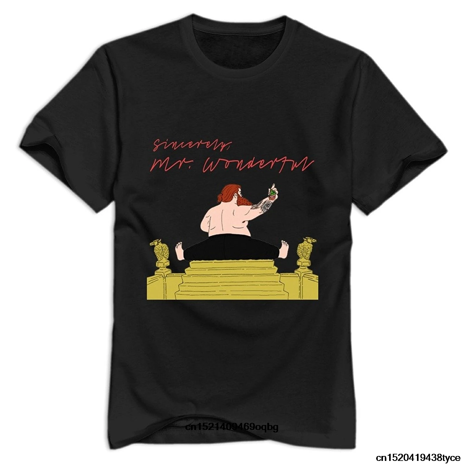 T Shirt Design O-Neck Men Action Bronson Mr Wonderful Lovely 100% Cotton New Style Short Sleeve Tee T-shirt |