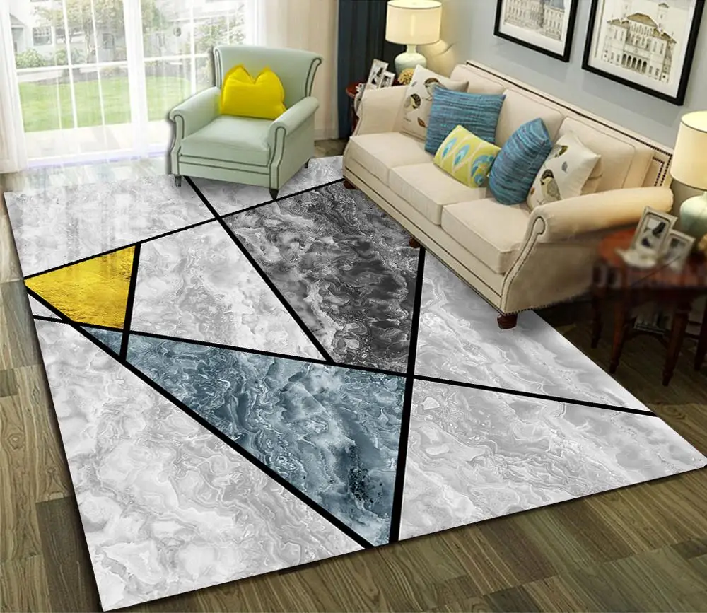 Геометрический Коврик для дома ковер гостиной спальни большой Треллис Tapete Para Sala