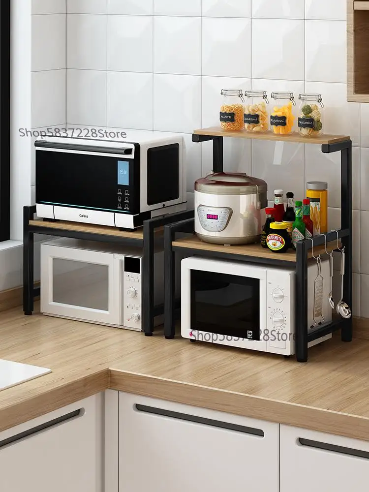 Полка кухонная настольная Двухуровневая полка для микроволновой печи и духовки |