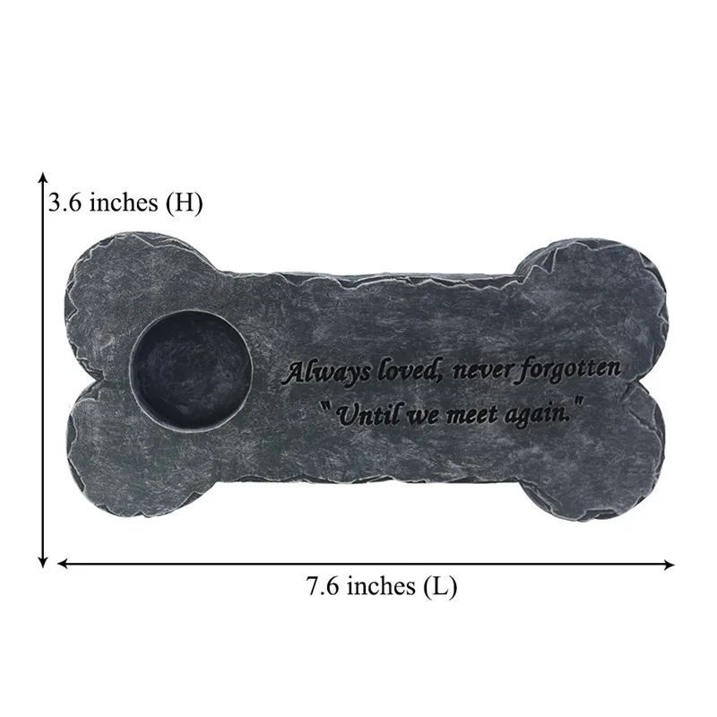 Персонализированные костяной формы собаки мемориальные камни подарки для