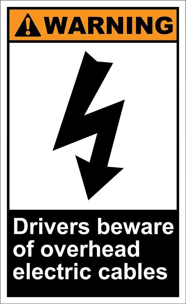 

Pussycat Drivers Beware of Overhead Electric Warning OSHA/Ansi Poster Funny Art Decor Vintage Aluminum Metal Tin Sign 20x30cm