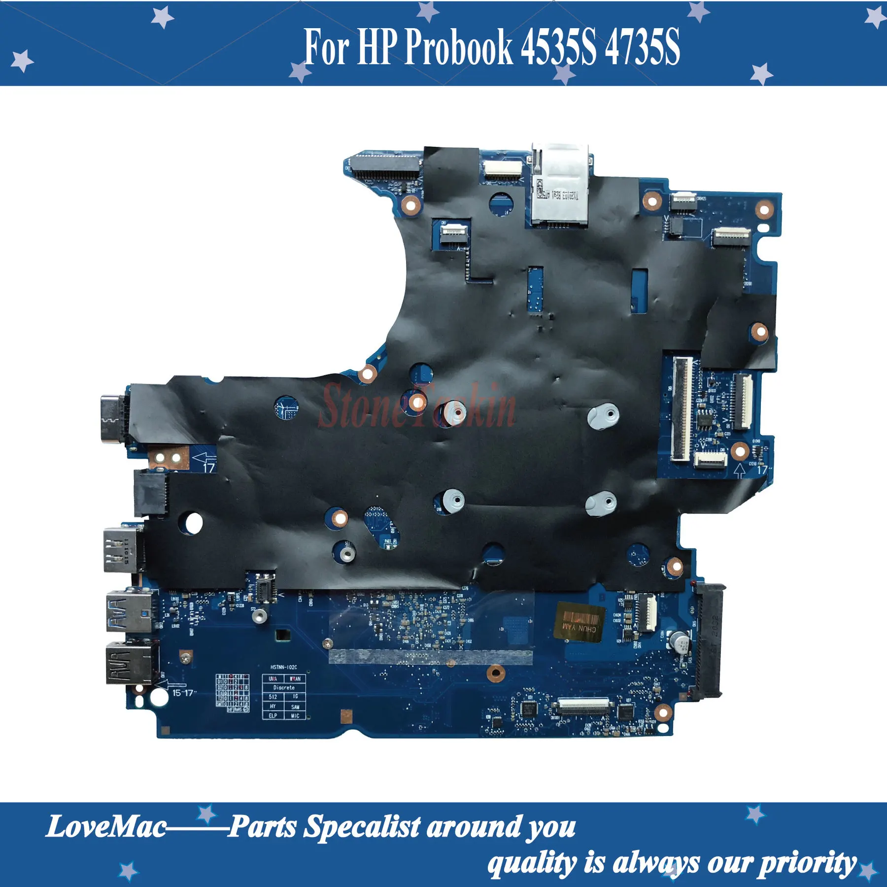 Высококачественная материнская плата для ноутбука HP Probook 4535S 4735S 654309 001 разъем FS1