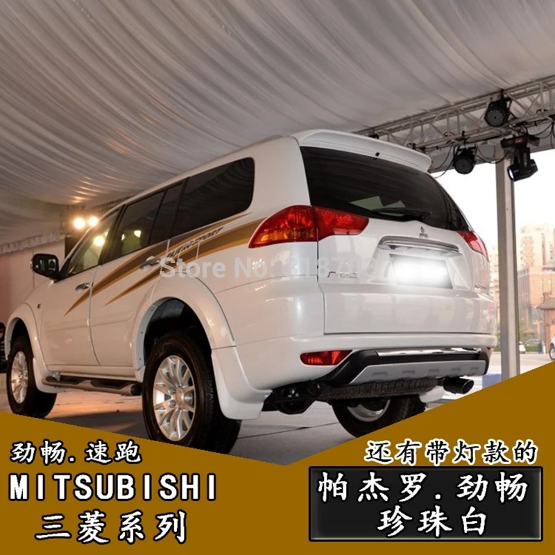 

For Mitsubishi Pajero Sport Spoiler 2008-2016ABS Plastic Unpainted Color Rear Roof Spoiler Wing Trunk Lip Boot Cover Car Styling