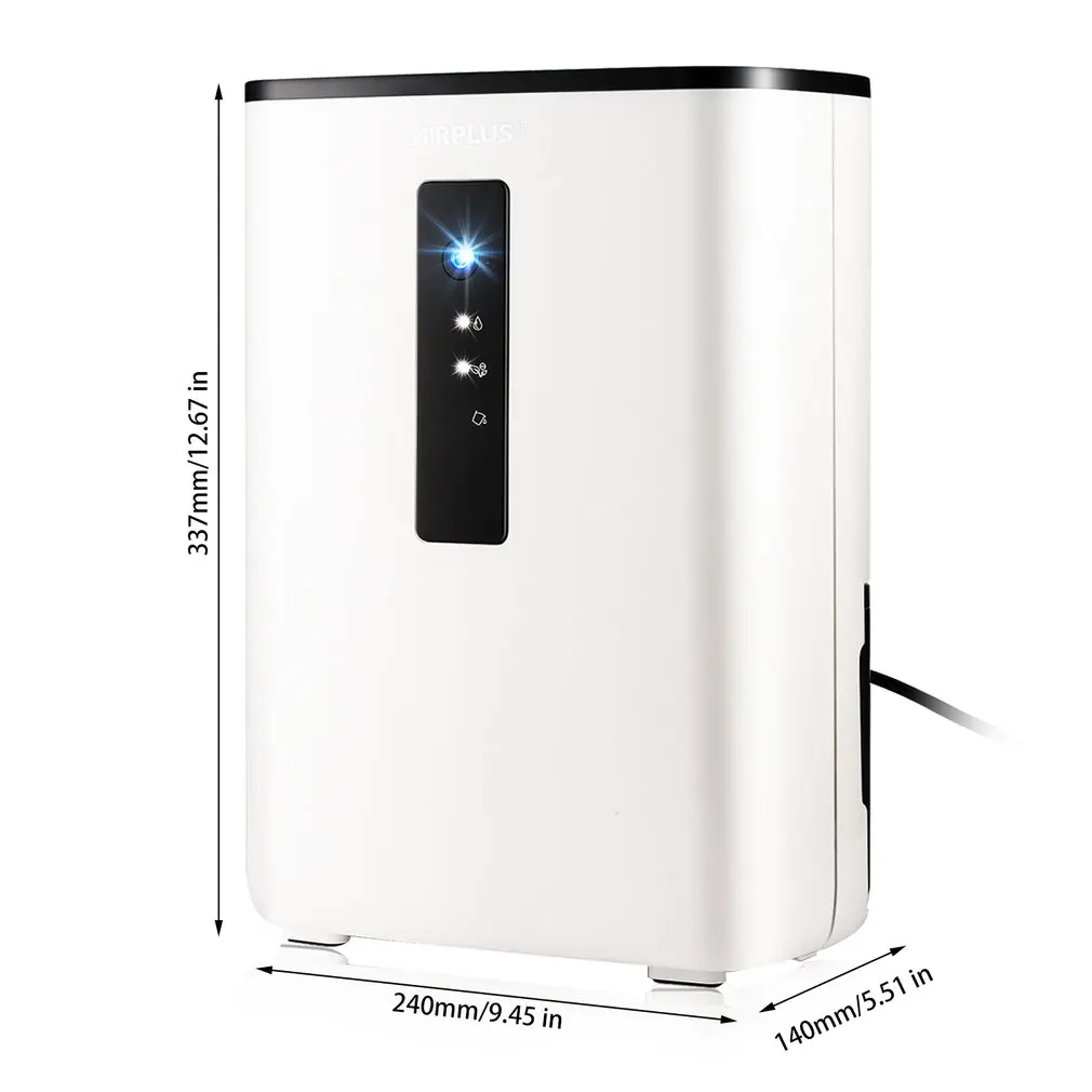 

AIRPLUS 65W 110-240V 2.5L Home Air Dehumidifier Semiconductor Desiccant Moisture Absorbing Air Dryer Purify Electric Cooling