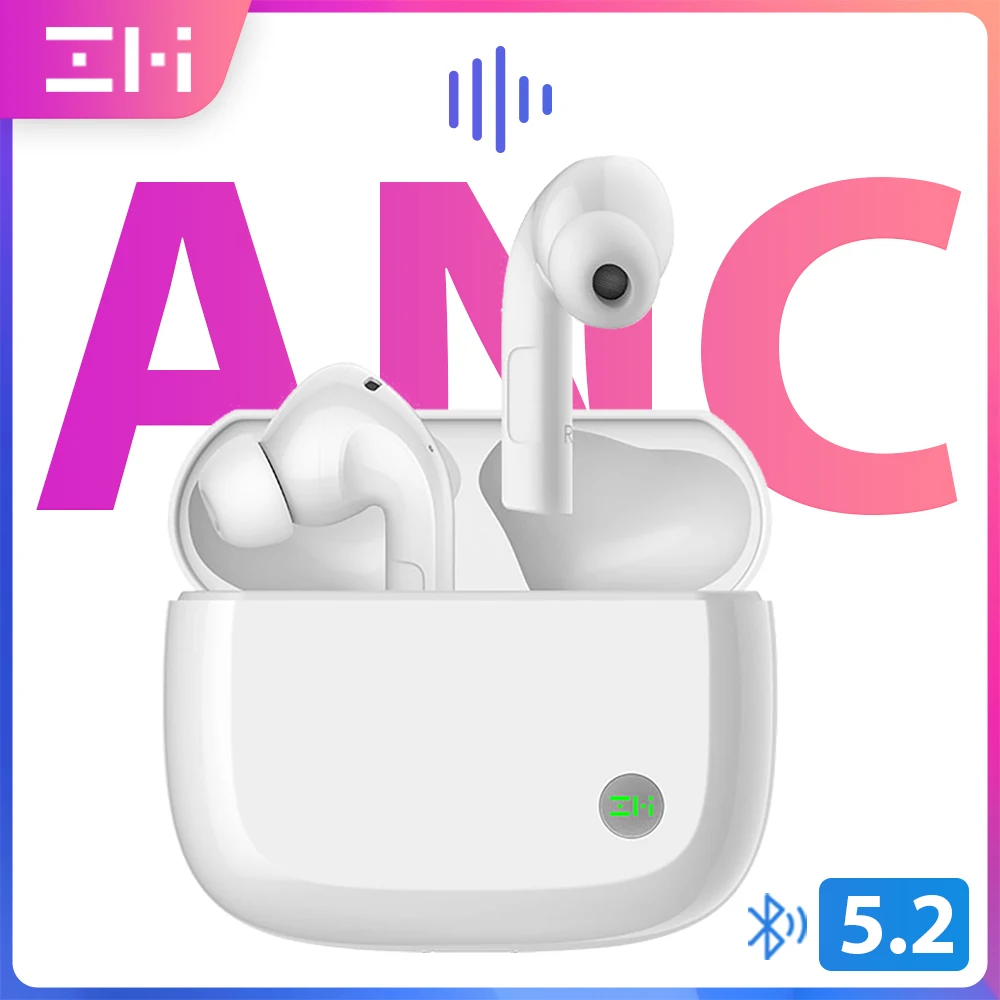 

ZMI Global Version PurPods Pro ANC Active Noise Canceling Bluetooth 5.2 Earphones TWS Bluetooth Headphones 3Mic Wireless Earbuds