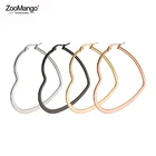 Серьги-кольца женские из нержавеющей стали, черногозолотого Вечерние