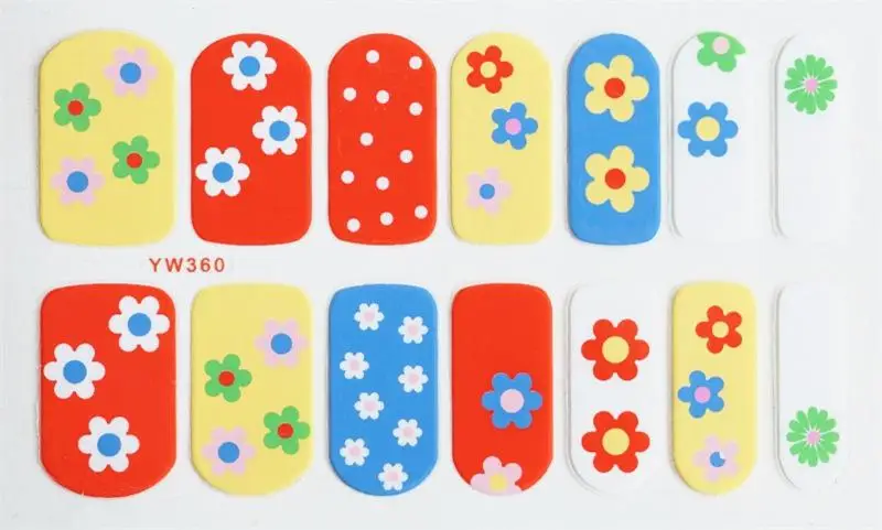 14 шт стикер для ногтей водостойкая наклейка дизайна мода сделай сам макияж