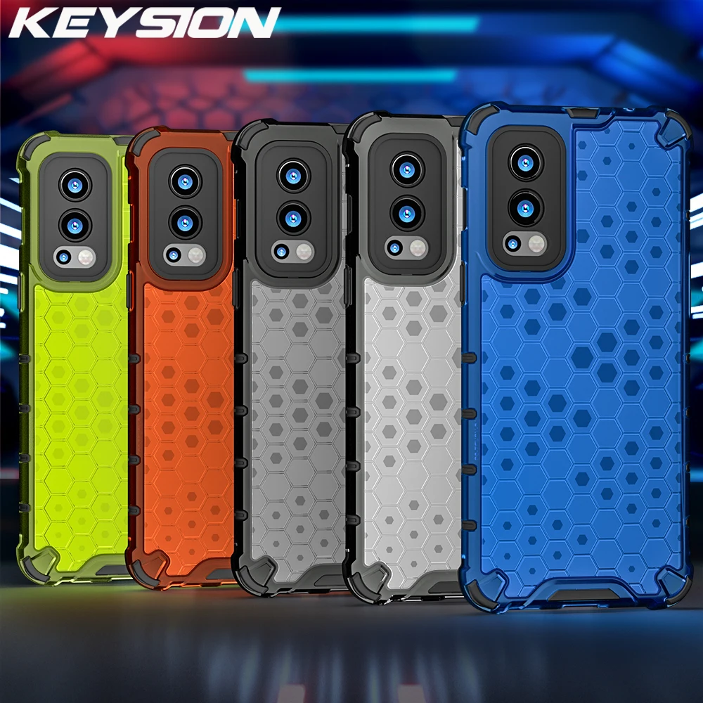 keysion shockproof armor case for oneplus nord 2 5g 2in1 silicone pc honeycomb phone back cover for oneplus 9 9 pro 9r 7t free global shipping