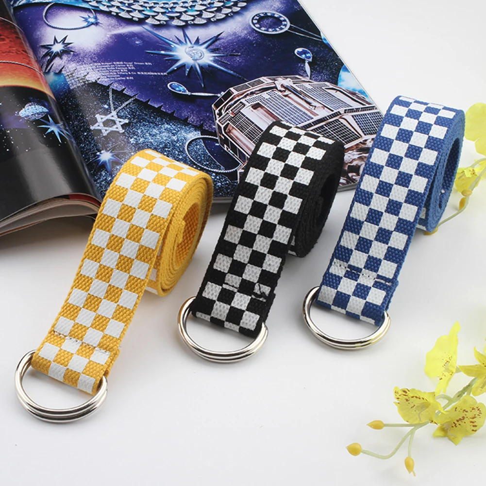 Клетчатый пояс в стиле панк черно-белый клетчатый новый для женщин 2020 |