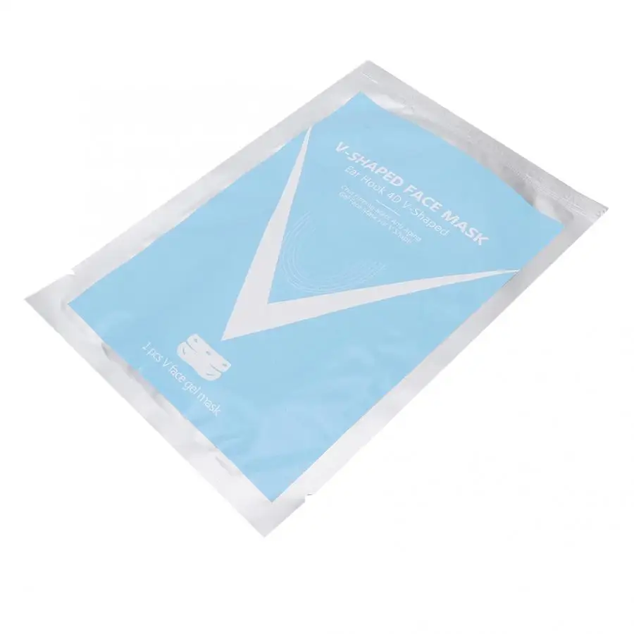 4D двойная V образная гелевая маска для лица увлажняющая похудения и кожи