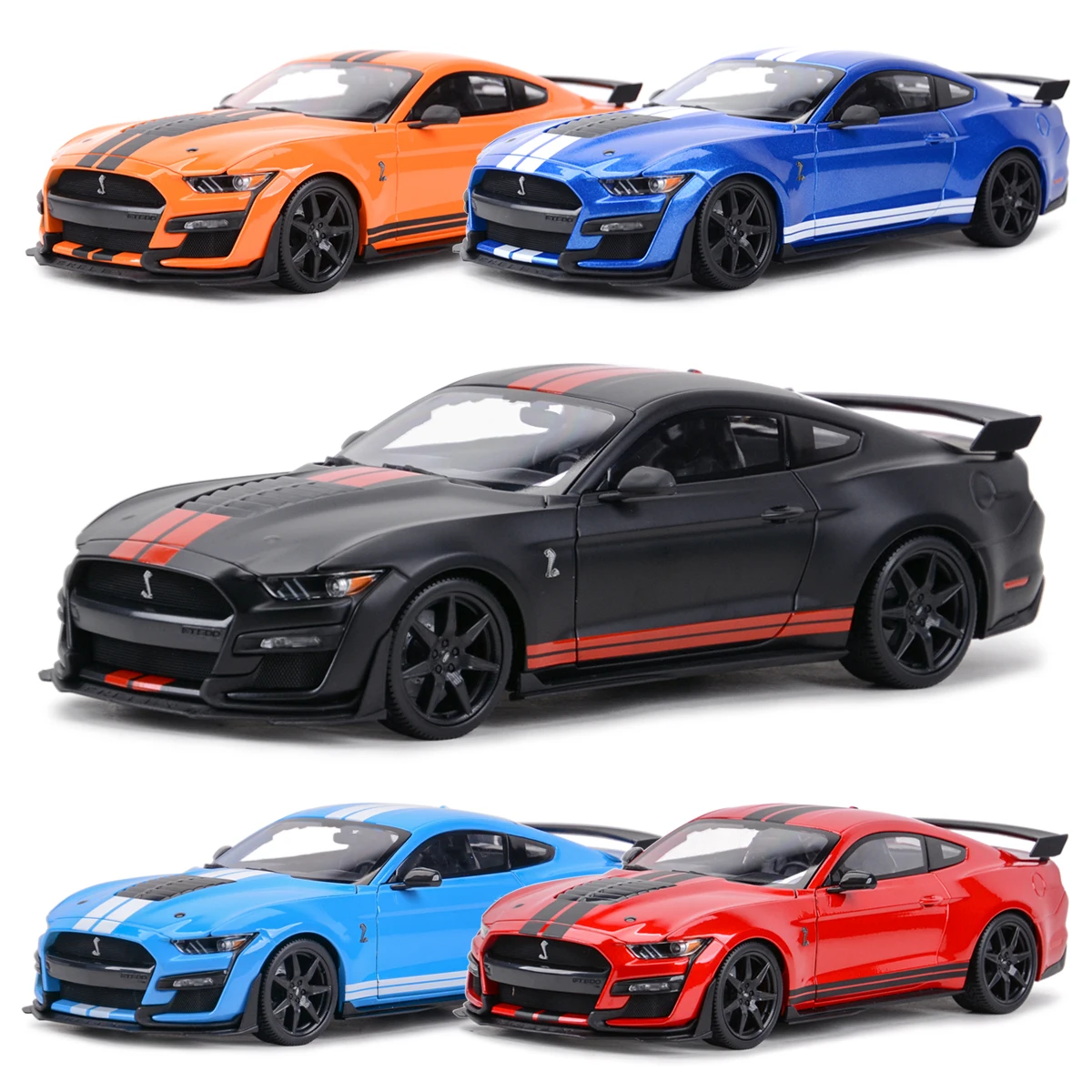 

Maisto 1:18 2020 Mustang Shelby GT500 Ford Sports Car Static Die Cast Vehicles Collectible Model Car Toys