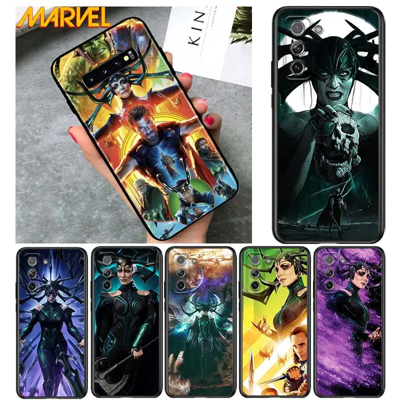 

Hela marvel cool for Samsung Galaxy S21 Ultra Plus Note 20 10 9 8 S10 S9 S8 S7 S6 Edge Plus Soft Black Phone Case