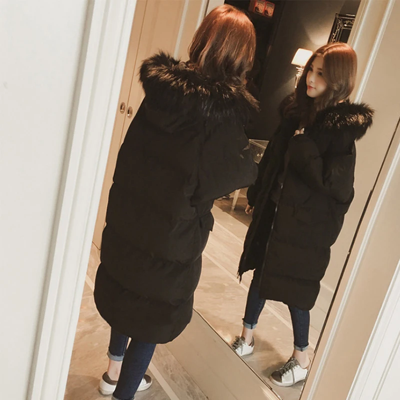 liva girl Casual Winter Jacket Women Coat Warm Parka Female Plus Big Size Long Jacket Quilted Coat With Fur Clothing