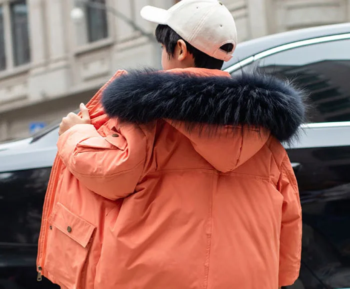 

Boys down jacket children winter long thick coat -30 degrees