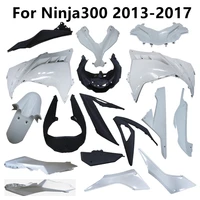 bodywork fairing components pack left right abs for ninja300 2013 2014 2015 2016 2017 motorcycle unpainted plastic parts 13 17